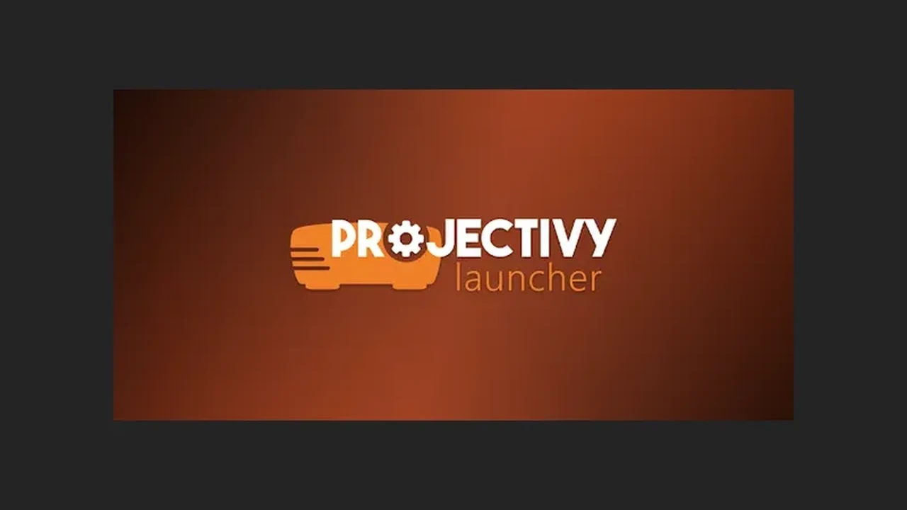 Projectivy Launcher splash screen as the first screen after switching launchers